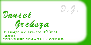 daniel greksza business card